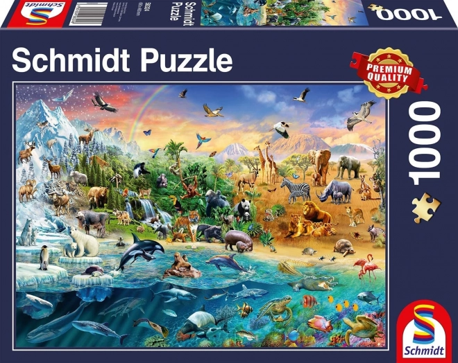 Puzzle Kráľovstvo zvierat 1000 dielikov