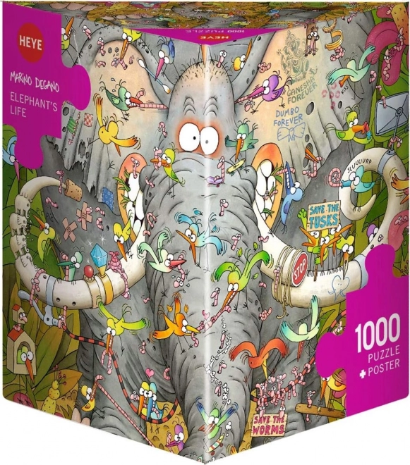 Puzzle Sloní život 1000 dielikov