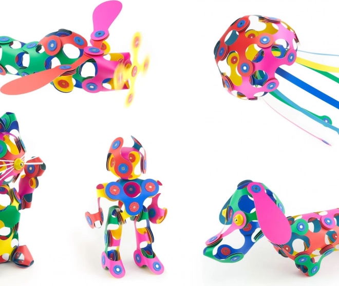 Magnetické kocky Clixo Super Rainbow, 60 prvkov