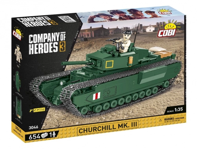 Churchill Mk.III 654 stavebných kociek COBI