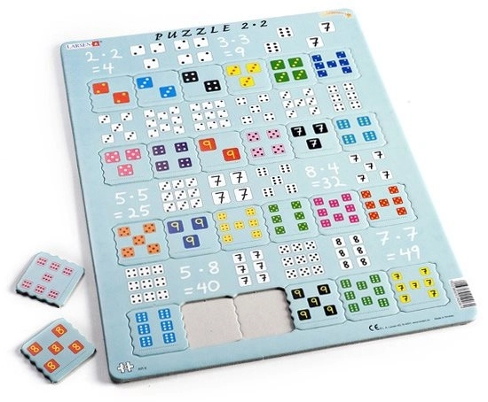 Larsen Vedomostné puzzle Násobenie s kockami