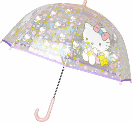 Hello Kitty priesvitný dáždnik