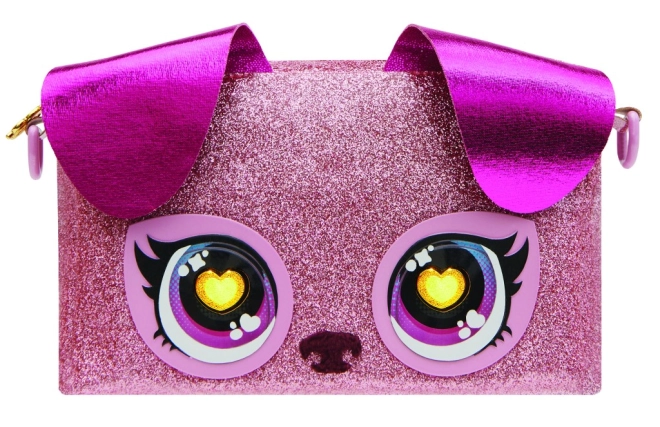 Trblietavý kawaii dizajn šteniatka