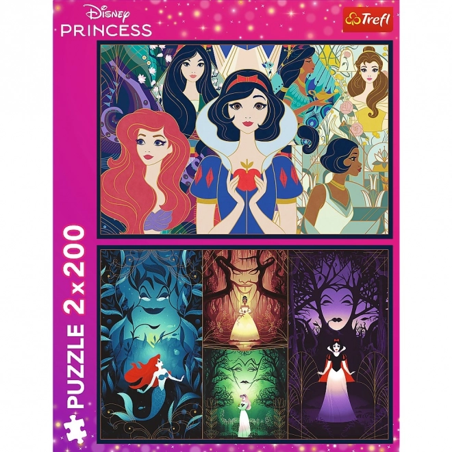 Puzzle 2x200 kúskov Čarovné Disney Princezné