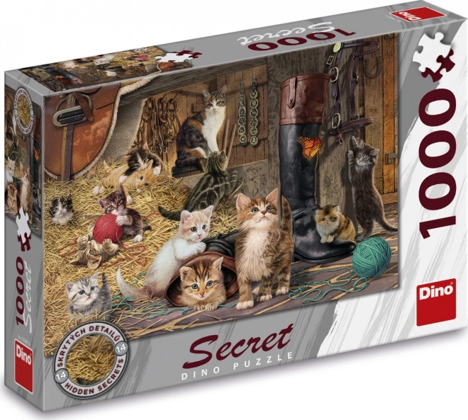 Dino Puzzle Tajná Kolekcia: Mačky 1000 Dielikov