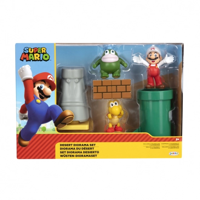 Súprava 5 figúrok Super Mario Diorama 6 cm