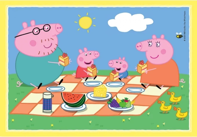 Puzzle 4v1 Super Color - Peppa Pig