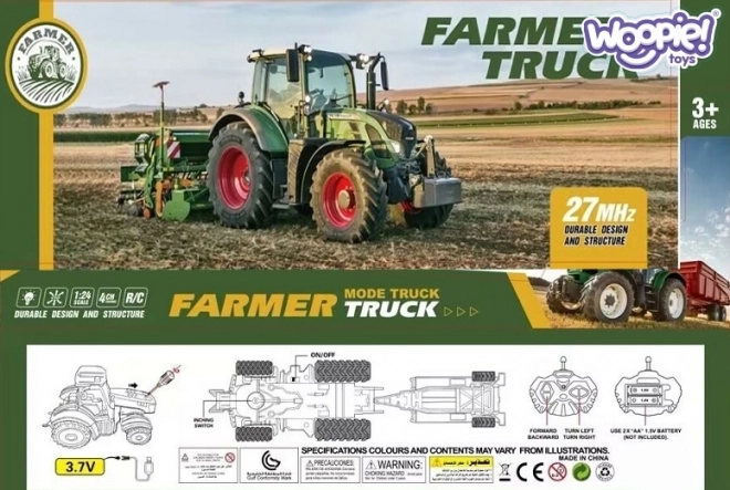 Interaktívny RC traktor s prívesom