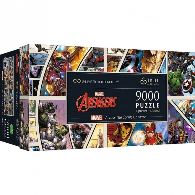 Trefl Puzzle Marvel Avengers: Naprieč komiksovým vesmírom 9000 dielikov