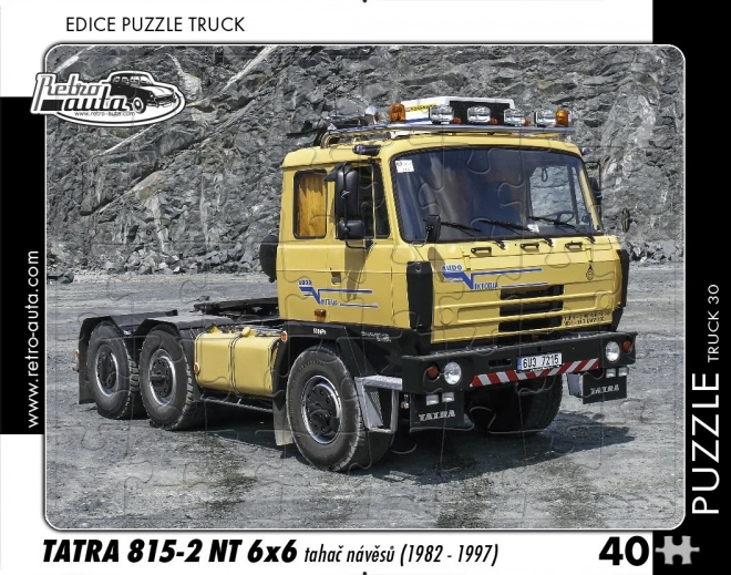 Retro puzzle Tatra 815-2 NT nákladný ťahač 40 dielikov