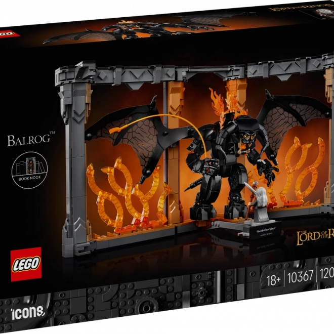 LEGO Ikony Knižná zarážka: Pán prsteňov – Balrog