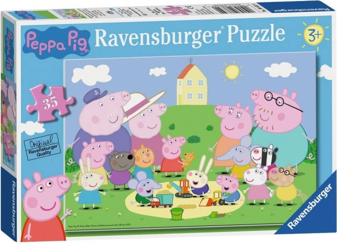 Puzzle Švinka Peppa Piknik 35 dielikov