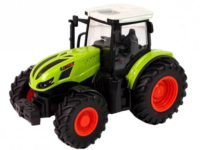 Zelený diaľkovo ovládaný traktor 1:24