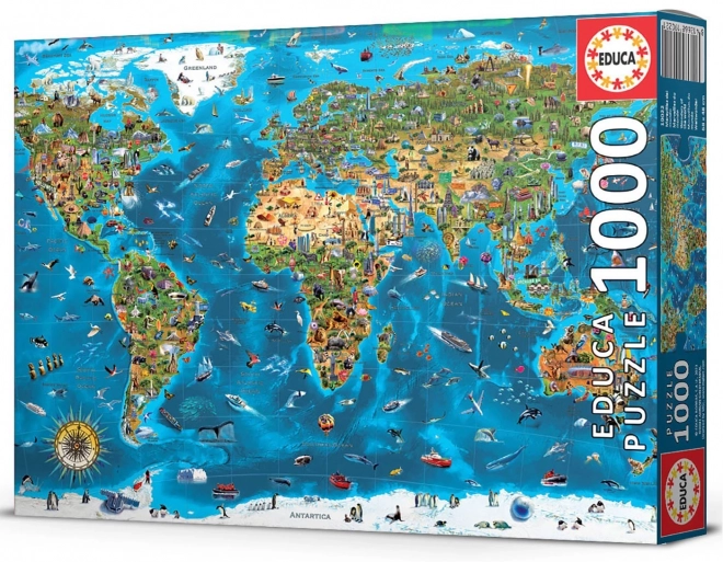 Puzzle Zázraky sveta 1000 dielikov