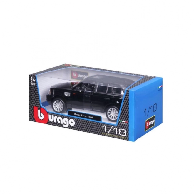 Bburago Range Rover Sport čierna v merítku 1:18