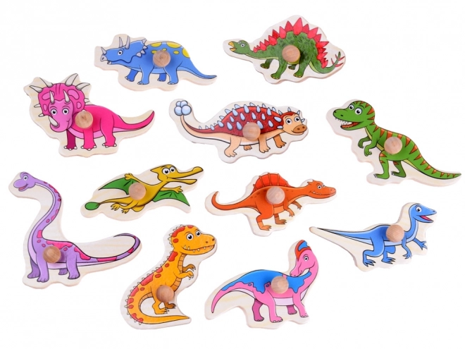 Drevené Puzzle Dinosaury