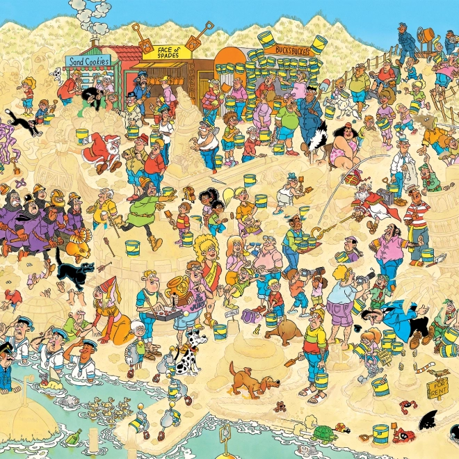 Puzzle Pieskové sochy 1000 dielikov od Jana van Haasterena