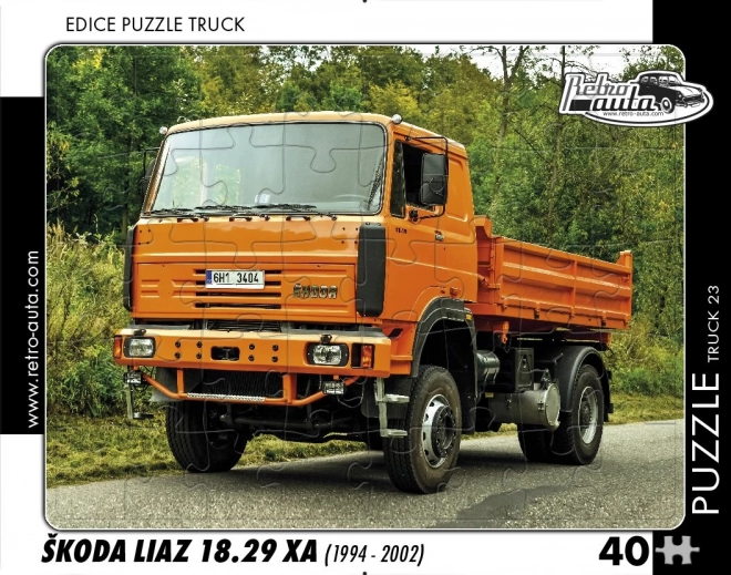 Retro-auta puzzle Škoda Liaz 18.29 XA