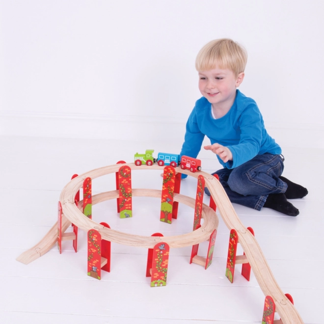 Viacúrovňová železničná dráha Bigjigs Rail