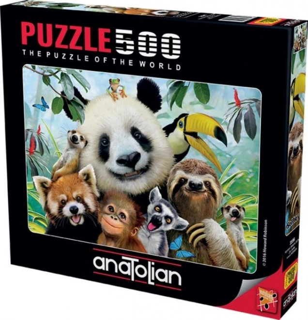 Puzzle Selfie Zvierať zo Zoo 500 ks