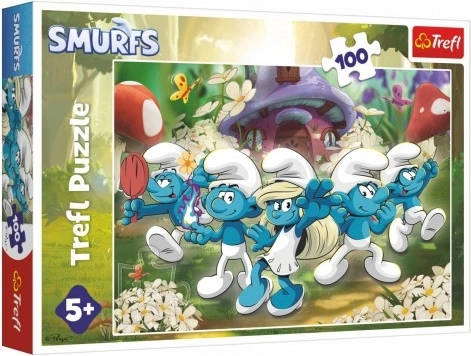 Puzzle Spoznajte sa so Šmolkami 100 dielikov