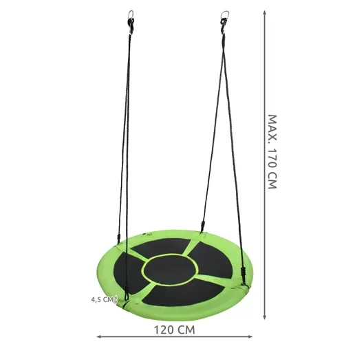 Veľká záhradná hojdačka Bocianie hniezdo 100cm