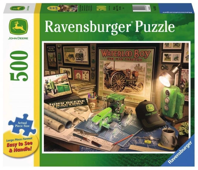 Ravensburger puzzle: John Deere Pracovný stôl XXL 500 dielikov