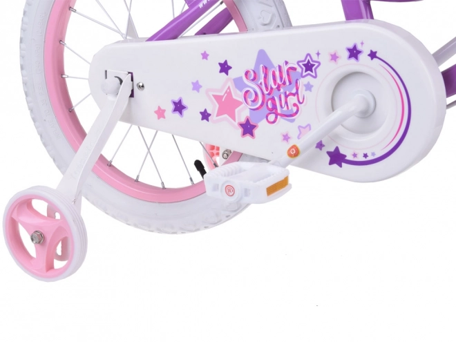 Dievčenský bicykel Royal Baby Star Girl modrý 14 palcov