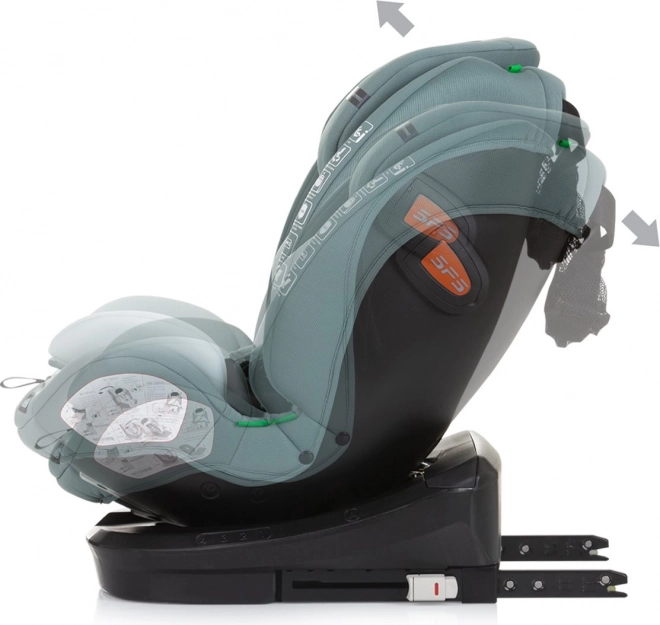 Autosedačka Chipolino Volare i-Size Pastelovo Zelená 40-150 cm Isofix 360°