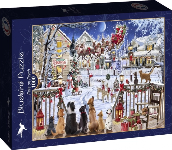 Puzzle Psi na verande 1000 dielikov