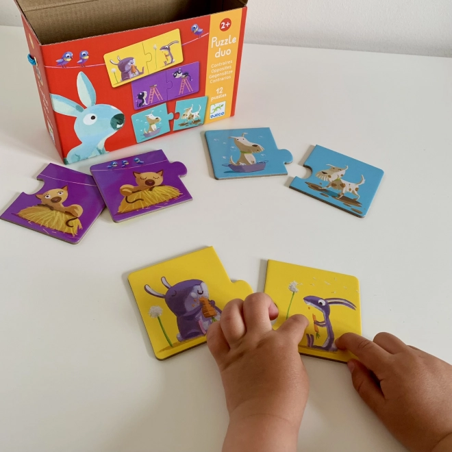 DJECO Duo puzzle Protiklady