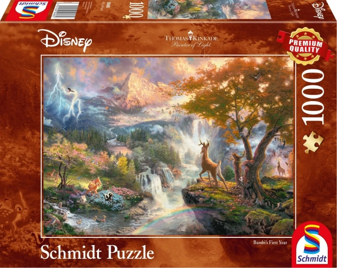 Puzzle Bambi: Prvý rok 1000 dielikov