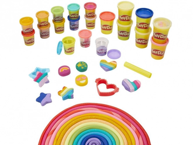 Play-Doh Veselé Farby 21 Tub + Formičky