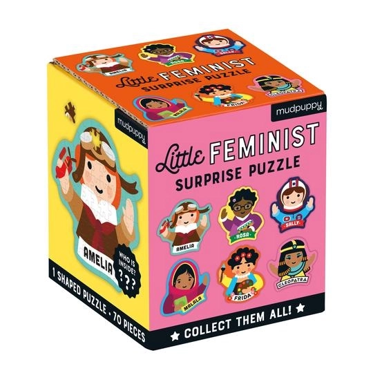 Puzzle Mudpuppy s prekvapením Feminist 70 dielikov