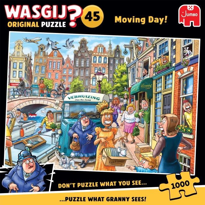 Jumbo puzzle Wasgij 45: Sťahovanie 1000 kúskov