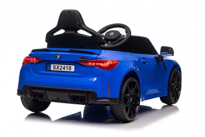 Elektrické auto BMW M4 modré
