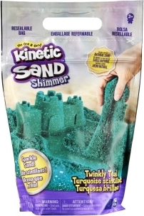 Kinetic Sand modrozelený trblietavý kinetický piesok 0,9 kg