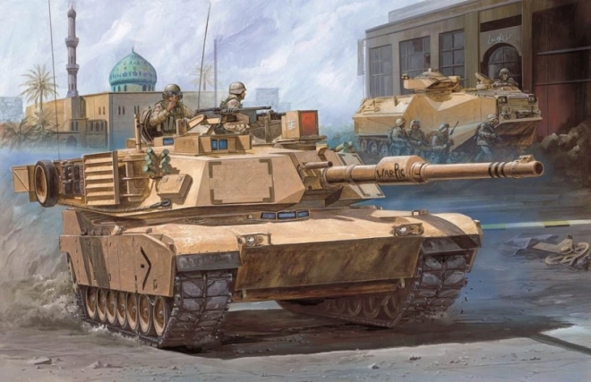 Plastikový model USMC M1A1 Abrams 1/72
