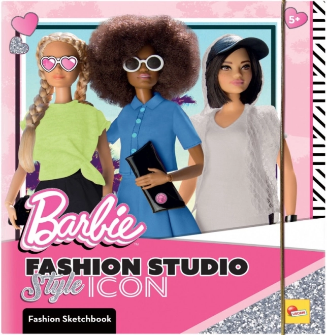 Kniha na navrhovanie šiat Barbie