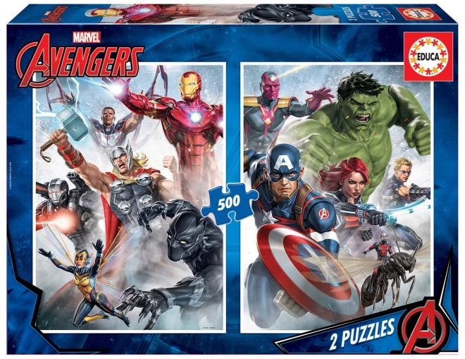 EDUCA Puzzle Avengers 2x500 dielikov