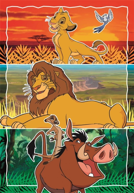 Clementoni Puzzle Disney Zvieračatá 3x48 Dielikov