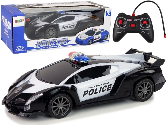 Závodné policajné auto R/C na diaľkové ovládanie + akumulátor