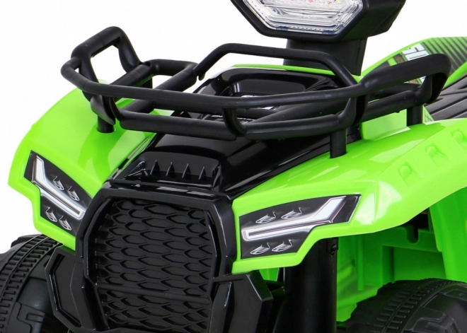 Detský akumulátorový quad Storm zelený s motorom 25W a MP3 USB LED