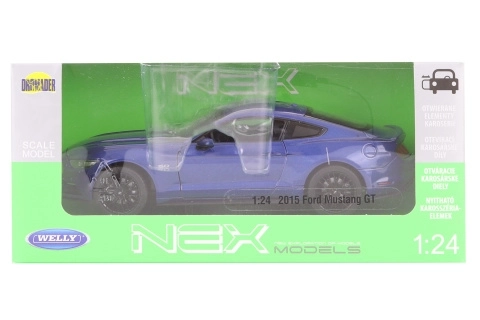 Kovový model auta Ford Mustang GT 2015 v mierke 1:24