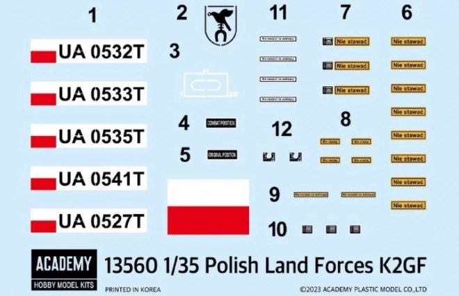 Plastikový model tanku K2PL