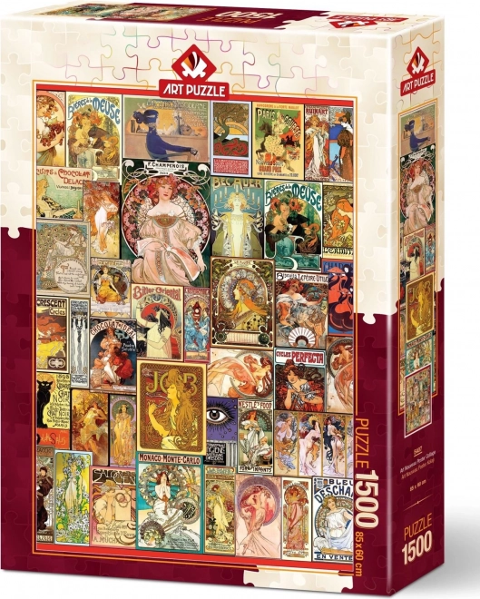 Secesný plakát puzzle 1500 dielikov