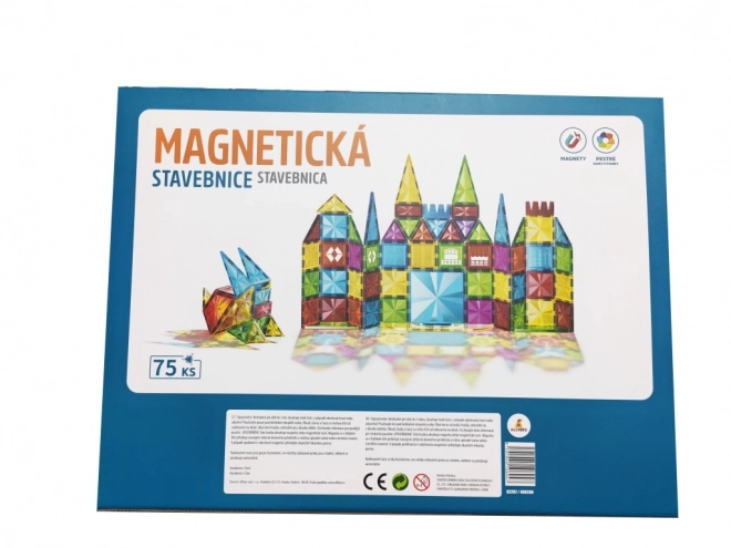Magnetická stavebnica pre deti - 75 dielov