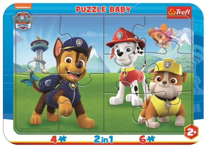 Baby puzzle Šťastná Tlapková Patrola 2v1