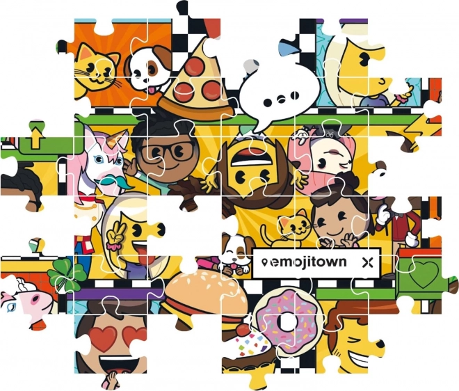 Puzzle 180 dielikov - Emoji Mesto