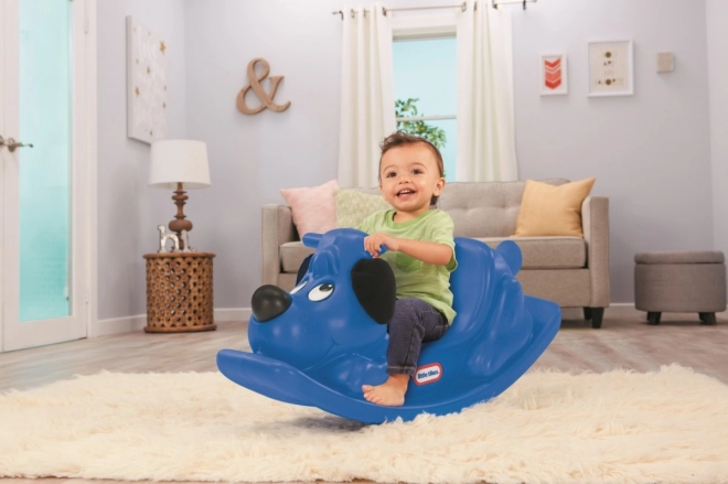Little Tikes hojdací psík modrý
